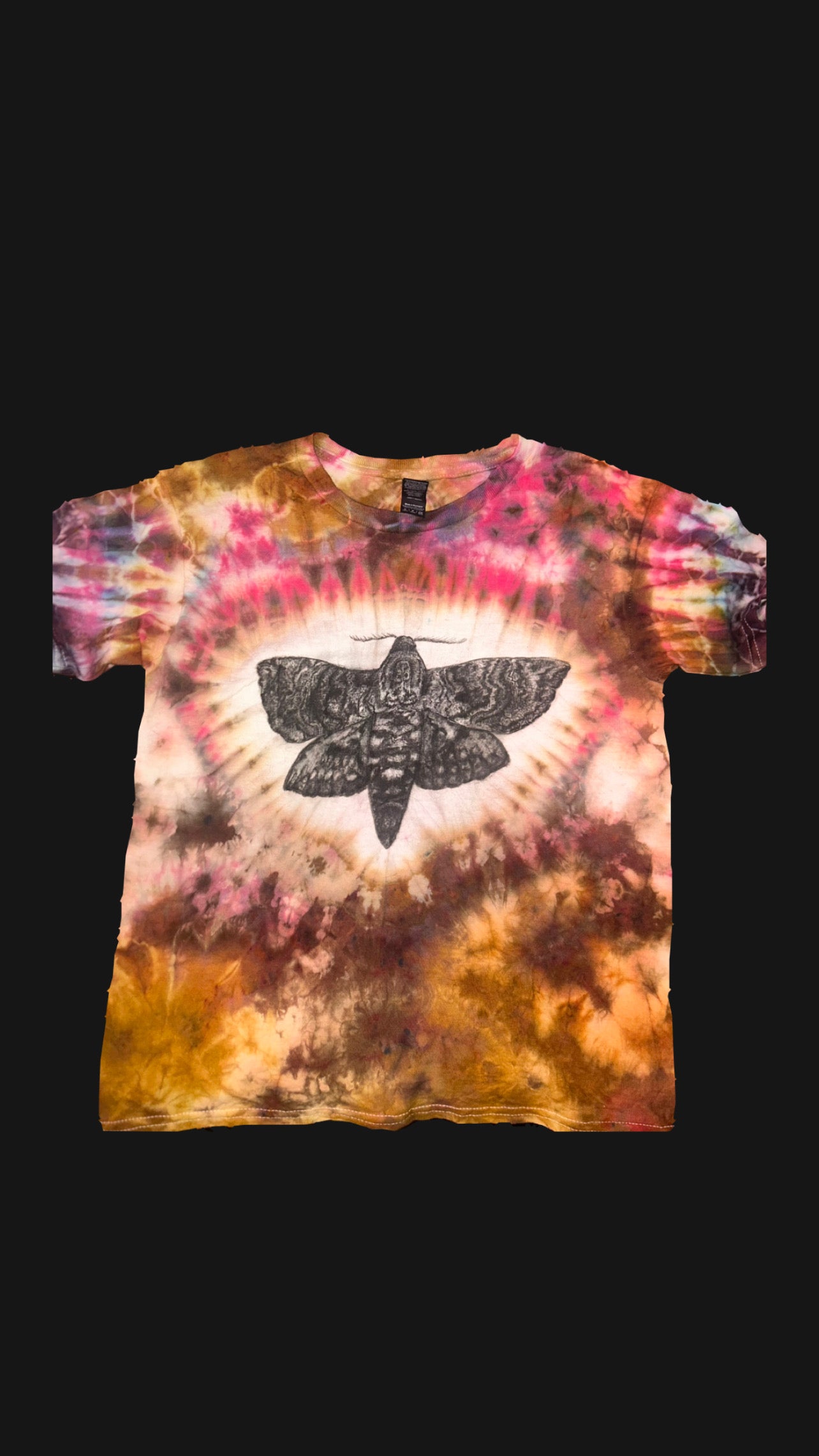 Moth tie dye shirt